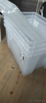 IKEA Krabice, průhledná, 56x39x28 cm/45 l