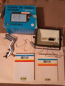 Retro lampa do temné komory+příslušenství