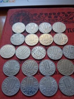 STŘÍBRNÝ 1/2 SCHILLING+10 GROSCHE-20 KS