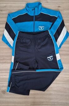 Stylová modro-černá tepláková souprava – jako nová