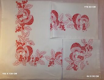 RETRO UBRUSY 3 -  SET