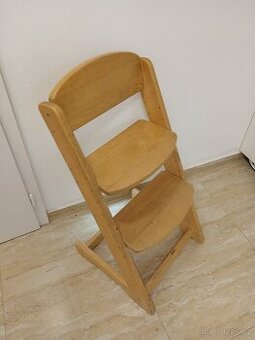 Dětská rostoucí židle z masivního dubu