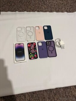 IPHONE 14 PRO MAX 256GB perfektní stav + 6 krítů