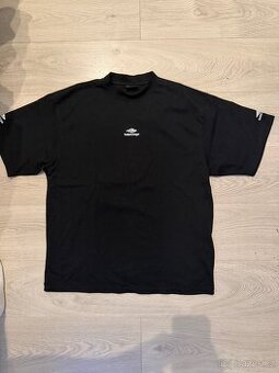 Balenciaga ski-wear logo T-shirt,black