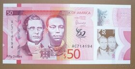 Bankovka, Jamajka, 50 dollars ročník 2022