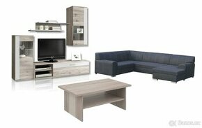 Obývací nábytek - sedačka, stěna a stolek