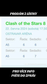 Clash of the stars 8 - 2 lístky
