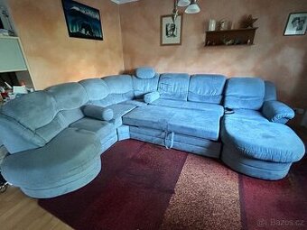 Čalouněná rozkládací sedací souprava