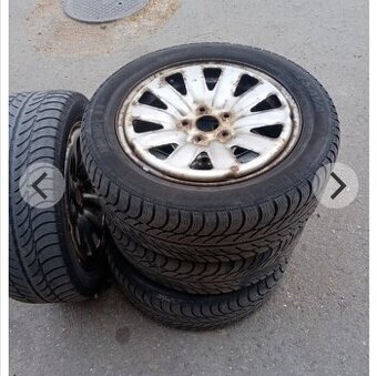 Disky 5x112 s pneu 205/55 R16 a disky 5x100. Pneu 225/50 R17