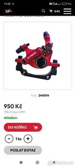 Brzdy na koloběžku plus třmeny