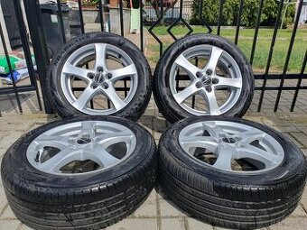 Alu kola 5x112 r16 6,5j et50 letni pneu 205/55/16