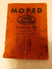 Jawa 50, typ 551 Jaweta-návod k obsluze
