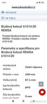 Brzdové kotouče