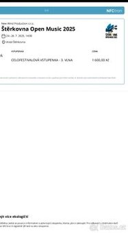 Vstupenky Štěrkovna Open