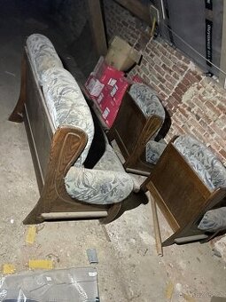 Retro sedací souprava masiv