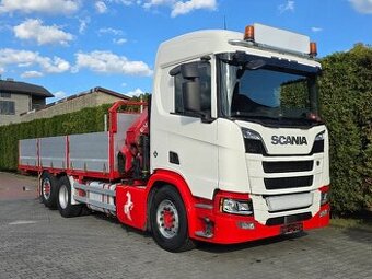 Scania R520 V8 - 6x2 - Valník + HR-HMF 3220 K8