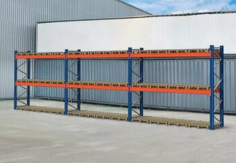 Paletový regál MECALUX 0+2 H-300 cm L-1112 cm,1500 kg-patro