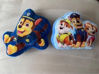 Polštářky Tlapková patrola -dva kusy ,nepoužité.
