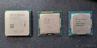 PC komponenty - CPU, LPT, COM, SATA, USB karty, HDD