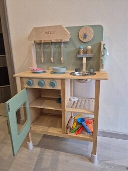 Dětská kuchyňka s přislušenstvím little dutch mátová