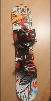 Dětský snowboard 108cm + boty s BOA kolečkem vel.33
