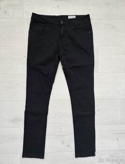 Pánské černé slim fit rifle Jean Pascale W32/L34