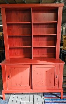 Příborník/knihovna, smrkové dřevo