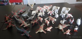 Schleich arktida tuleň tučňák sova papuchalk žralok