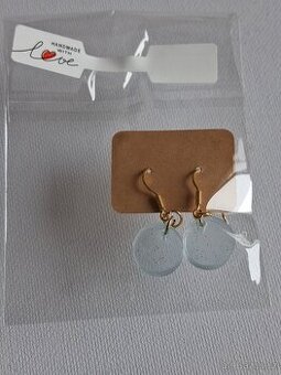 Náušnice z pryskyřice Modré kapky