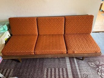 Retro rozkládací gauč, pohovka