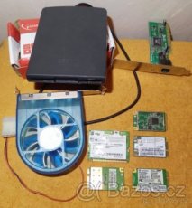 Wi-Fi karty pro ntb+USB floppy disk+síťová karta +ventilátor - 1