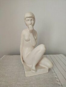 Jihokera keramická soška akt žena 33 cm