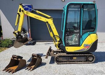 Minibagr Yanmar, rychloupínák, bez vůlí,nové dotahovací čepy