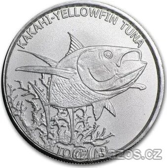 1oz stříbrná mince tuňák a 1oz stříbrná mince