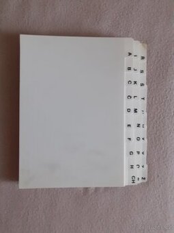 Pořadače A - Ž formát A4 do kartoteky.