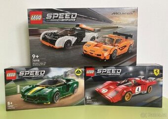 LEGO Speed Champions 76918, 76906 a 76907