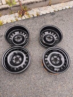 OCELOVÉ DISKY R16 – 5x112, 6.5Jx16, ET37 – TOP STAV