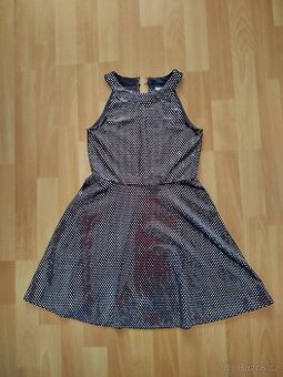 Sváteční šaty Lindex,vel.134,svetr H&M, vel.122/128