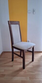 Kvalitní dřevěné čalouněné židle 2 ks
