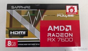 Sapphire Radeon RX 7600 8GB nová