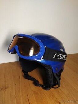 Lyžařská helma Junior + lyžařské brýle Blizzard