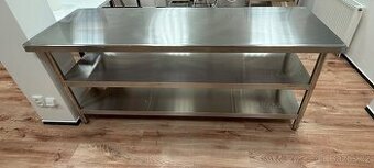Prodám pracovní stůl z ušlechtilé oceli - 200x70cm