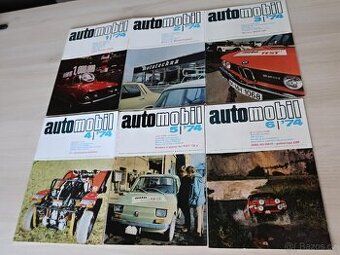 ČASOPIS AUTOMOBIL KOMPL. ROČNÍK 1974 ORIG. DESKY