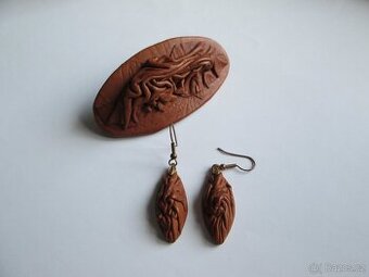 Spona do vlasů s náušnicemi