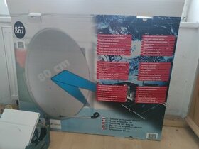 Nova satelitni parabola 80, konvertor LNB a nerez drzak