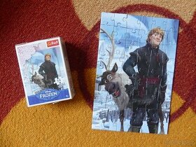 Dětské puzzle 54 ks, Kristoff, Olaf, Frozen, Ledové královst