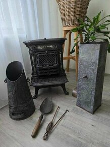 Kamna na dřevo / uhlí Goddess Lemaire, "cheminee à souffléri - 1