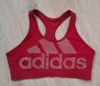 Červená sportovní podprsenka Adidas