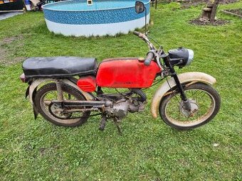 Jawa 23 Mustang bez TP, červený původní stav 1.
