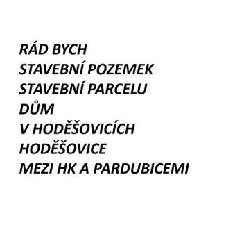 HODĚŠOVICE STAVEBNÍ PARCELA STAVEBNÍ POZEMEK